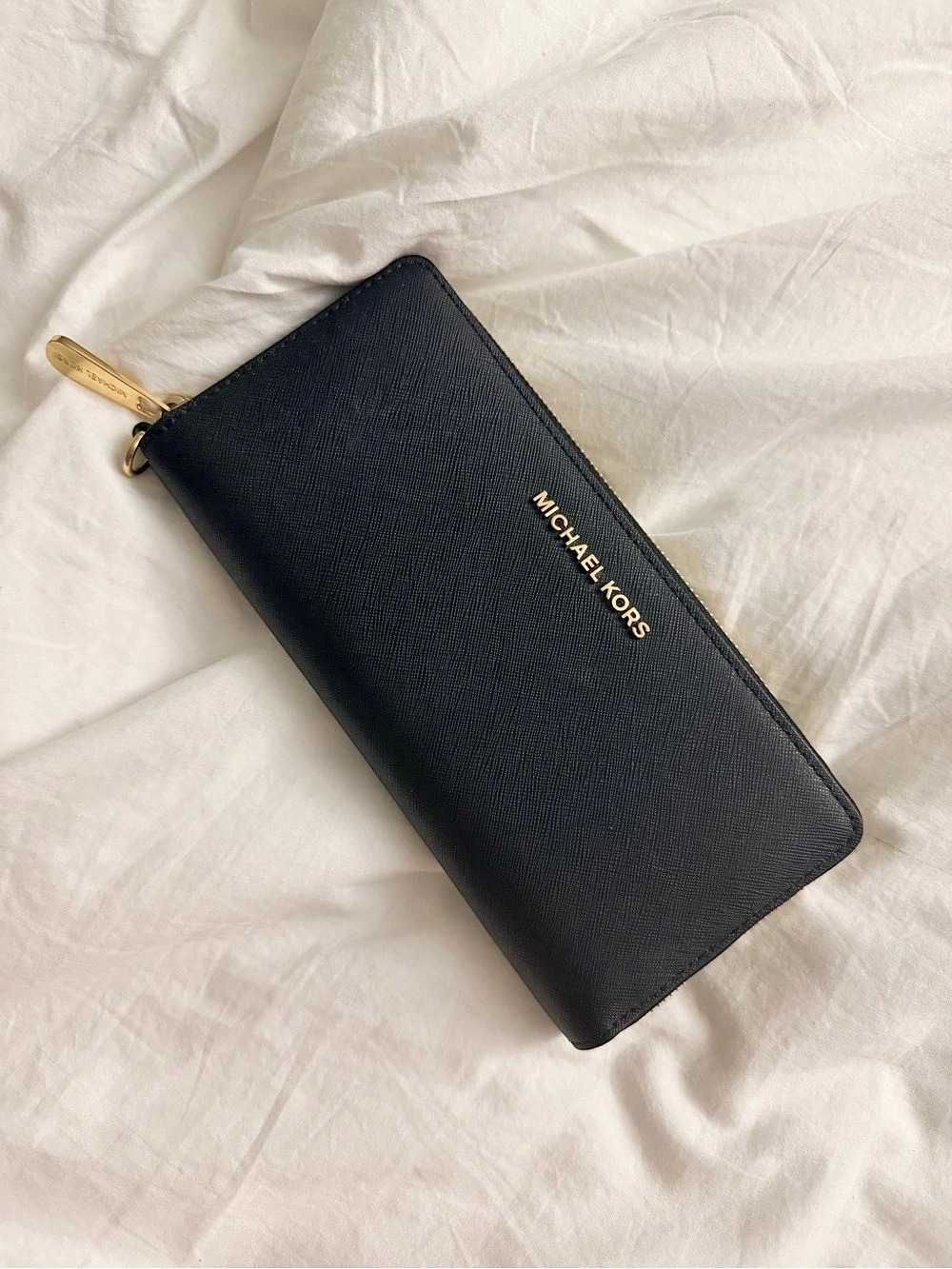Michael Kors Jet Set Travel Continental Wallet Black